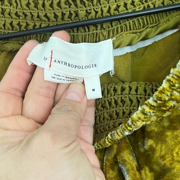 Anthropologie Gloria Velvet Joggers Size M - Picture 6 of 11